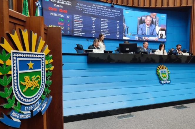 Plenário da Assembleia Legislativa (Foto: Alems).