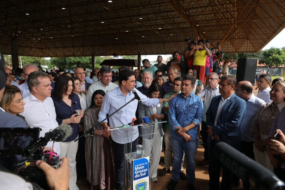 Ministro durante discurso na cerimônia (A. Frota).