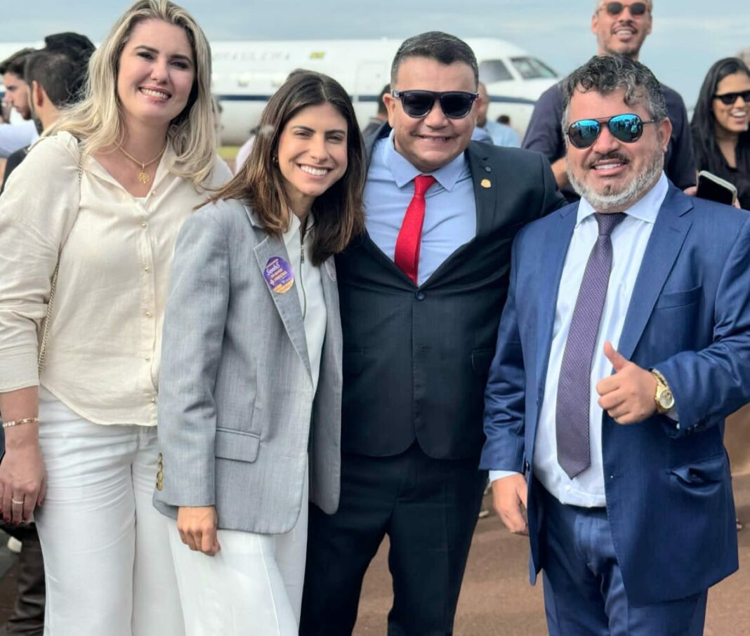 Carlos Bernardo participou da agenda com ministros hoje em Dourados.